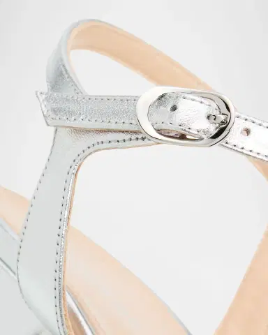 Stuart Weitzman Dayna Metallic Crisscross Platform Sandals | Thumbnail 4 Stuart Weitzman Dayna Metallic Crisscross Platform Sandals | Thumbnail 4