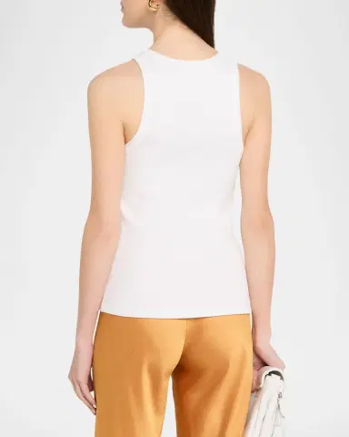 Vince Scoop-Neck Ribbed Tank Top | Thumbnail 3 Vince Scoop-Neck Ribbed Tank Top | Thumbnail 3