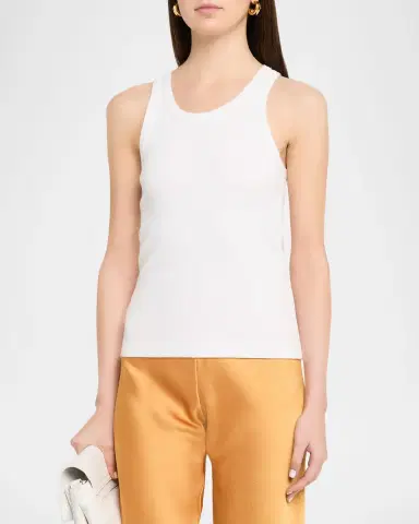 Vince Scoop-Neck Ribbed Tank Top | Thumbnail 4 Vince Scoop-Neck Ribbed Tank Top | Thumbnail 4