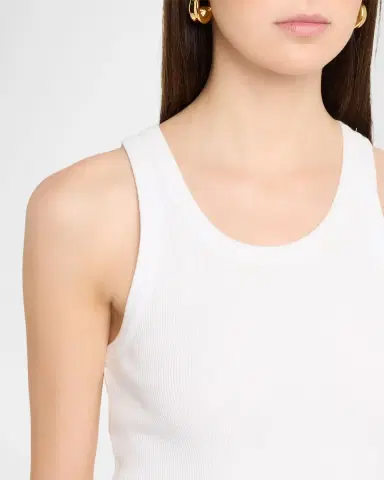 Vince Scoop-Neck Ribbed Tank Top | Thumbnail 5 Vince Scoop-Neck Ribbed Tank Top | Thumbnail 5
