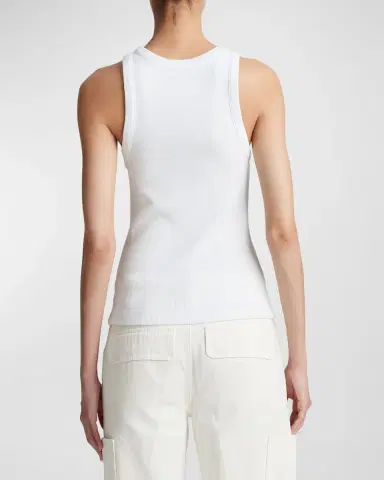 Vince Scoop-Neck Ribbed Tank Top | Thumbnail 6 Vince Scoop-Neck Ribbed Tank Top | Thumbnail 6