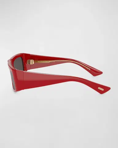 Khaite x Oliver Peoples Bold Acetate Rectangle Sunglasses | Thumbnail 2 Khaite x Oliver Peoples Bold Acetate Rectangle Sunglasses | Thumbnail 2