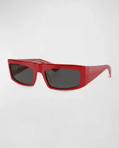 Khaite x Oliver Peoples Bold Acetate Rectangle Sunglasses | Thumbnail 3 Khaite x Oliver Peoples Bold Acetate Rectangle Sunglasses | Thumbnail 3