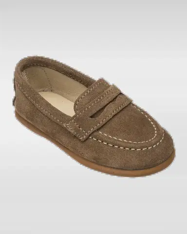 Elephantito Boy's Suede & Leather Penny Loafers | Thumbnail 2 Elephantito Boy's Suede & Leather Penny Loafers | Thumbnail 2
