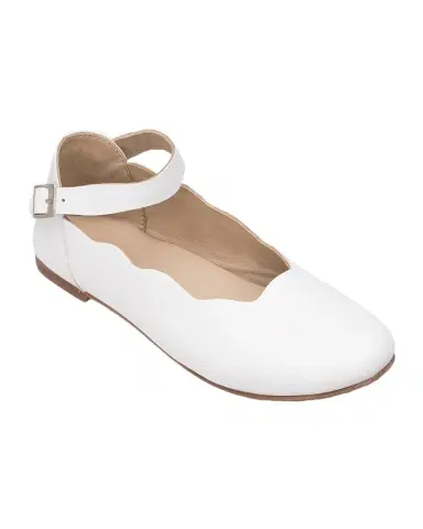 Elephantito Girl's Ondia Metallic Leather Ballerina Flats | Thumbnail 1 Elephantito Girl's Ondia Metallic Leather Ballerina Flats | Thumbnail 1
