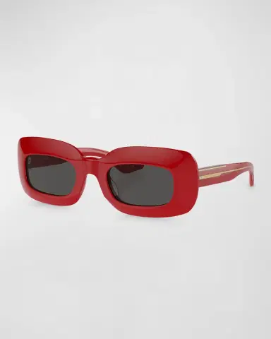 Khaite x Oliver Peoples Beveled Acetate Rectangle Sunglasses | Thumbnail 3 Khaite x Oliver Peoples Beveled Acetate Rectangle Sunglasses | Thumbnail 3