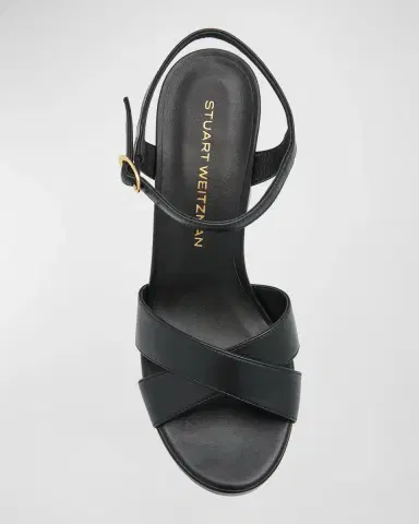 Stuart Weitzman Dayna Leather Crisscross Platform Sandals | Thumbnail 5 Stuart Weitzman Dayna Leather Crisscross Platform Sandals | Thumbnail 5
