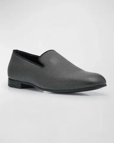 Giorgio Armani Men's Formal Leather Venetian Loafers | Thumbnail 2 Giorgio Armani Men's Formal Leather Venetian Loafers | Thumbnail 2
