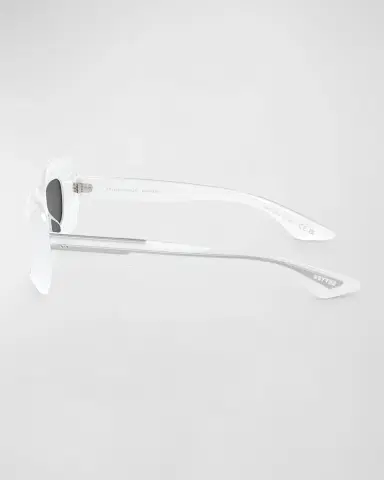 Khaite x Oliver Peoples Beveled Acetate Rectangle Sunglasses | Thumbnail 2 Khaite x Oliver Peoples Beveled Acetate Rectangle Sunglasses | Thumbnail 2