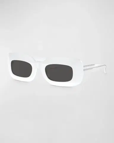 Khaite x Oliver Peoples Beveled Acetate Rectangle Sunglasses | Thumbnail 3 Khaite x Oliver Peoples Beveled Acetate Rectangle Sunglasses | Thumbnail 3