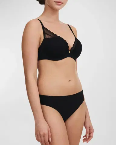 Chantelle Norah Chic Lace Plunge T-Shirt Bra | Thumbnail 3 Chantelle Norah Chic Lace Plunge T-Shirt Bra | Thumbnail 3