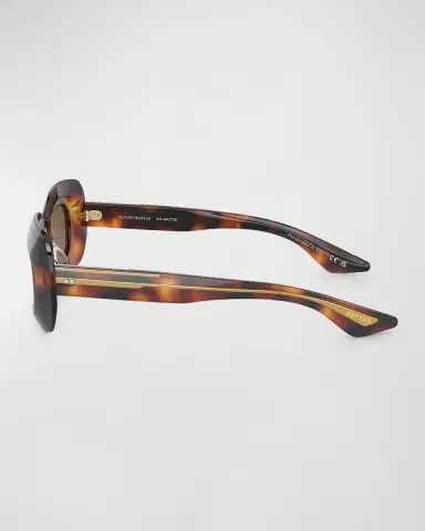 Khaite x Oliver Peoples Beveled Acetate Rectangle Sunglasses | Thumbnail 2 Khaite x Oliver Peoples Beveled Acetate Rectangle Sunglasses | Thumbnail 2