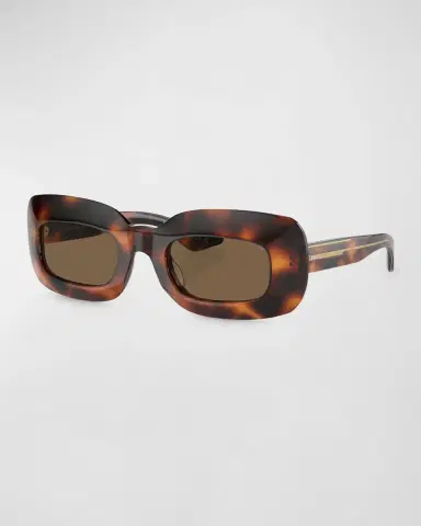 Khaite x Oliver Peoples Beveled Acetate Rectangle Sunglasses | Thumbnail 3 Khaite x Oliver Peoples Beveled Acetate Rectangle Sunglasses | Thumbnail 3
