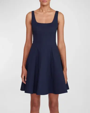 Staud Wells Corset Poplin Mini Dress | Thumbnail 2 Staud Wells Corset Poplin Mini Dress | Thumbnail 2