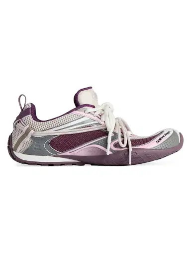 Balenciaga Women's Radar Gradient Lines Sneakers - Purple Grey Pink White | Thumbnail 1 Balenciaga Women's Radar Gradient Lines Sneakers - Purple Grey Pink White | Thumbnail 1