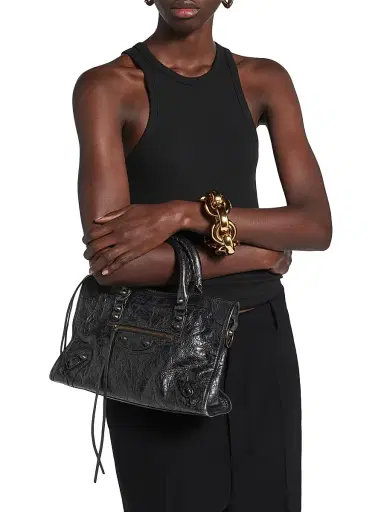 Balenciaga Women's Le City Small Top Handle Bag - Black | Thumbnail 3 Balenciaga Women's Le City Small Top Handle Bag - Black | Thumbnail 3