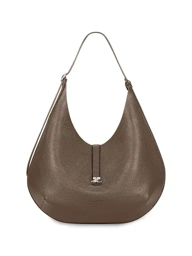 Courrèges Women's Holy Leather Hobo Bag - Light Mocha | Thumbnail 1 Courrèges Women's Holy Leather Hobo Bag - Light Mocha | Thumbnail 1