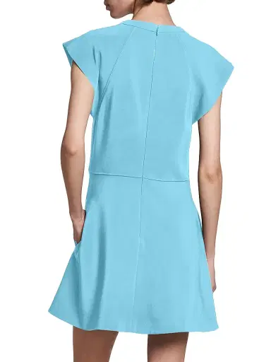 Stella McCartney Women's Flutter-Sleeve Seamed Minidress | Thumbnail 5 Stella McCartney Women's Flutter-Sleeve Seamed Minidress | Thumbnail 5