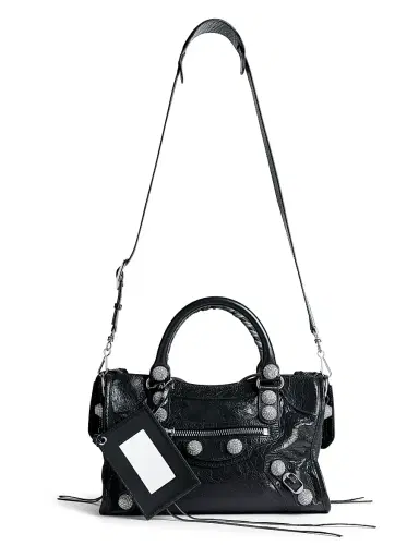 Balenciaga Women's Le City Small Giant Studs Top Handle Bag with Rhinestones | Thumbnail 7 Balenciaga Women's Le City Small Giant Studs Top Handle Bag with Rhinestones | Thumbnail 7