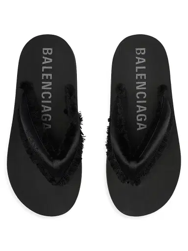 Balenciaga Women's Jet Lag Thong Sandals - Black | Thumbnail 2 Balenciaga Women's Jet Lag Thong Sandals - Black | Thumbnail 2