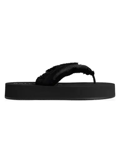 Balenciaga Women's Jet Lag Thong Sandals - Black | Thumbnail 1 Balenciaga Women's Jet Lag Thong Sandals - Black | Thumbnail 1