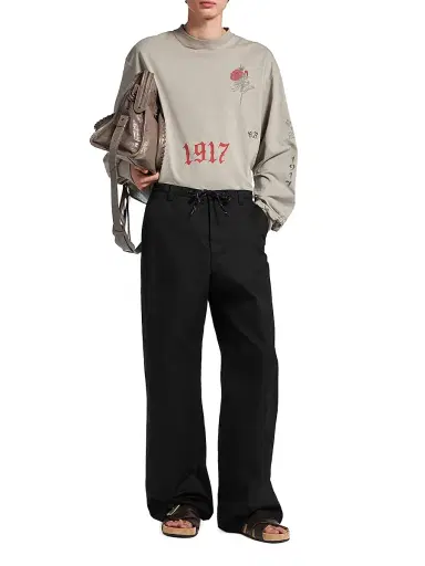 Balenciaga Men's Chino Pants - Black | Thumbnail 2 Balenciaga Men's Chino Pants - Black | Thumbnail 2