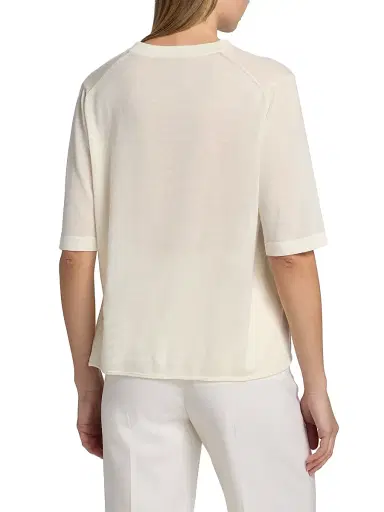 Loulou de Saison Women's Nala Fine Short-Sleeve Top | Thumbnail 5 Loulou de Saison Women's Nala Fine Short-Sleeve Top | Thumbnail 5