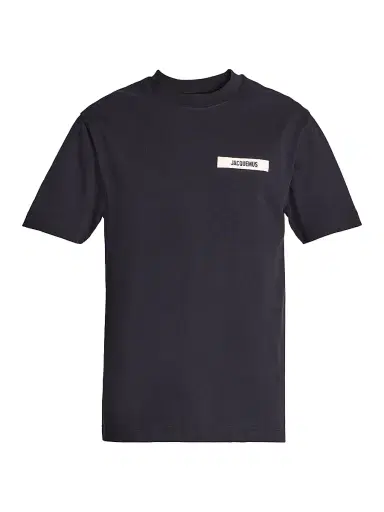 Jacquemus Men's The Gros Grain Crewneck T-Shirt - Black - Size XXL | Thumbnail 1 Jacquemus Men's The Gros Grain Crewneck T-Shirt - Black - Size XXL | Thumbnail 1