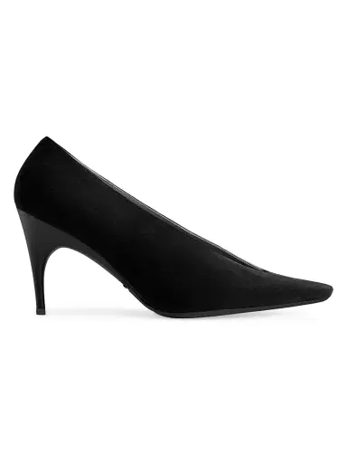 Balenciaga Women's Duchesse Pump Heels - Black | Thumbnail 1 Balenciaga Women's Duchesse Pump Heels - Black | Thumbnail 1