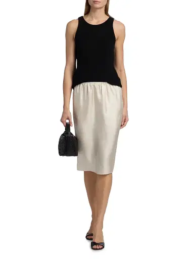 Loulou de Saison Women's Vasali Knee-Length Skirt - | Thumbnail 2 Loulou de Saison Women's Vasali Knee-Length Skirt - | Thumbnail 2
