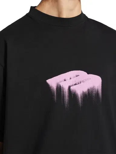 Balenciaga Men's Wet Brush Oversized T-Shirt - Black | Thumbnail 5 Balenciaga Men's Wet Brush Oversized T-Shirt - Black | Thumbnail 5