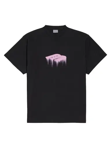 Balenciaga Men's Wet Brush Oversized T-Shirt - Black | Thumbnail 1 Balenciaga Men's Wet Brush Oversized T-Shirt - Black | Thumbnail 1