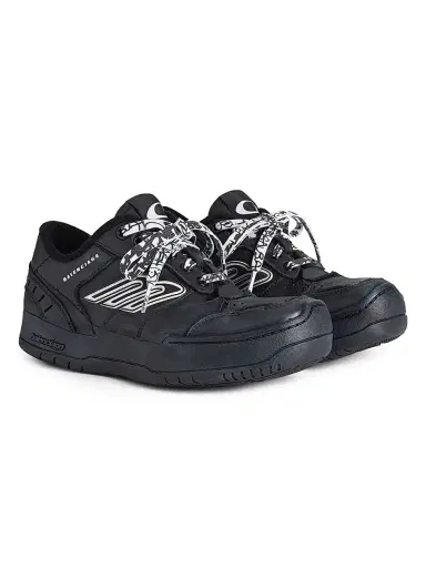 Balenciaga Women's Hamptons Platform Sneakers - Black - Size 11 | Thumbnail 2 Balenciaga Women's Hamptons Platform Sneakers - Black - Size 11 | Thumbnail 2