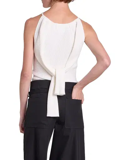 Courrèges Women's Rib-Knit Cut-Out Sweater | Thumbnail 6 Courrèges Women's Rib-Knit Cut-Out Sweater | Thumbnail 6