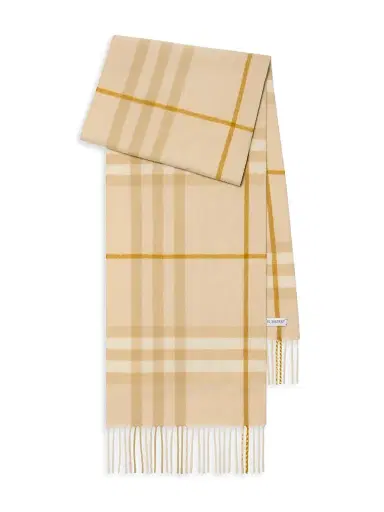 Burberry Women's Check Cashmere Scarf | Thumbnail 1 Burberry Women's Check Cashmere Scarf | Thumbnail 1