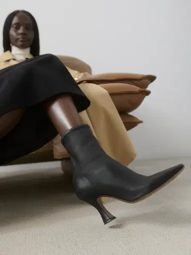 NEOUS Women's Ran 80MM Stretch-Leather Ankle Boots - Black - Size 9.5 | Thumbnail 5 NEOUS Women's Ran 80MM Stretch-Leather Ankle Boots - Black - Size 9.5 | Thumbnail 5