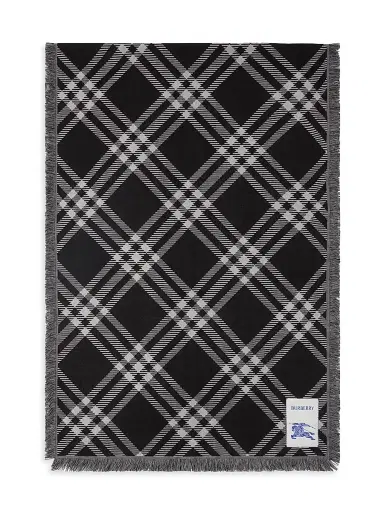 Burberry Women's Wide Check Wool Scarf | Thumbnail 1 Burberry Women's Wide Check Wool Scarf | Thumbnail 1