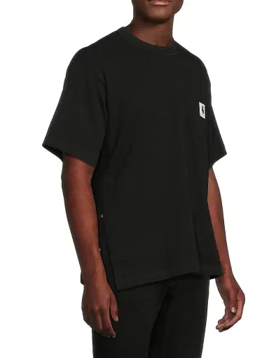Sacai Men's x Carhartt WIP Patch Pocket Cotton T-Shirt - Black - Size Large | Thumbnail 6 Sacai Men's x Carhartt WIP Patch Pocket Cotton T-Shirt - Black - Size Large | Thumbnail 6