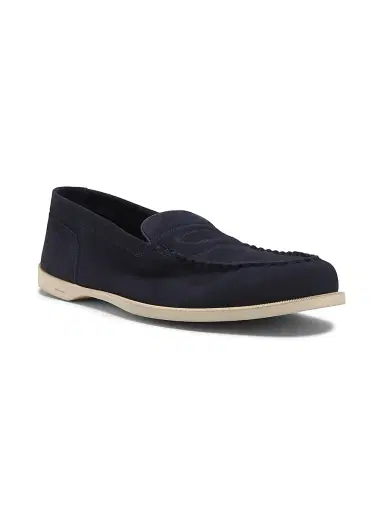 John Lobb Men's Pace Slip-On Loafers - Navy | Thumbnail 2 John Lobb Men's Pace Slip-On Loafers - Navy | Thumbnail 2