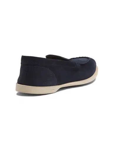 John Lobb Men's Pace Slip-On Loafers - Navy | Thumbnail 3 John Lobb Men's Pace Slip-On Loafers - Navy | Thumbnail 3