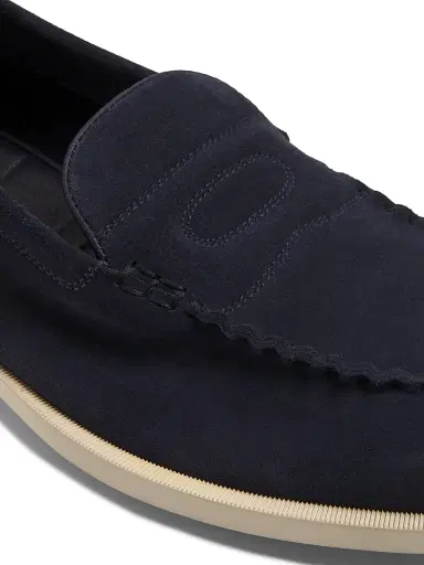 John Lobb Men's Pace Slip-On Loafers - Navy | Thumbnail 5 John Lobb Men's Pace Slip-On Loafers - Navy | Thumbnail 5