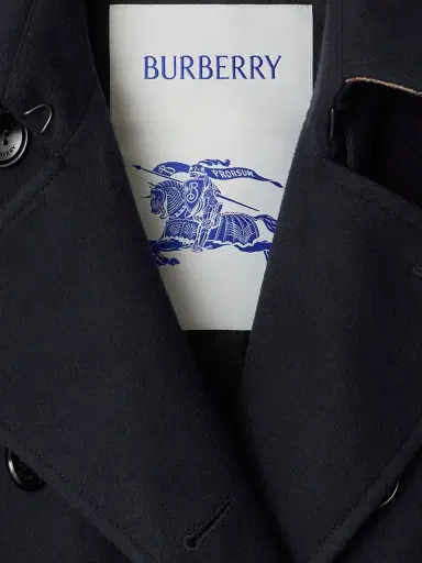 Burberry Women's Kensington Cashmere Long Trench Coat - Navy - Size 14 | Thumbnail 6 Burberry Women's Kensington Cashmere Long Trench Coat - Navy - Size 14 | Thumbnail 6