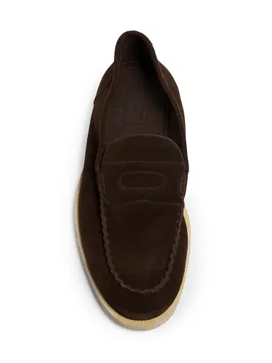 John Lobb Men's Pace Slip-On Loafers - Dark Brown - Size 12 | Thumbnail 4 John Lobb Men's Pace Slip-On Loafers - Dark Brown - Size 12 | Thumbnail 4