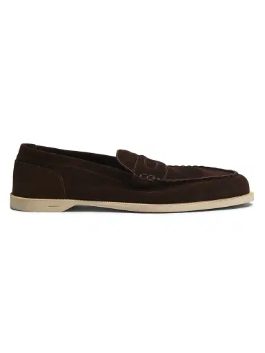 John Lobb Men's Pace Slip-On Loafers - Dark Brown - Size 12 | Thumbnail 1 John Lobb Men's Pace Slip-On Loafers - Dark Brown - Size 12 | Thumbnail 1