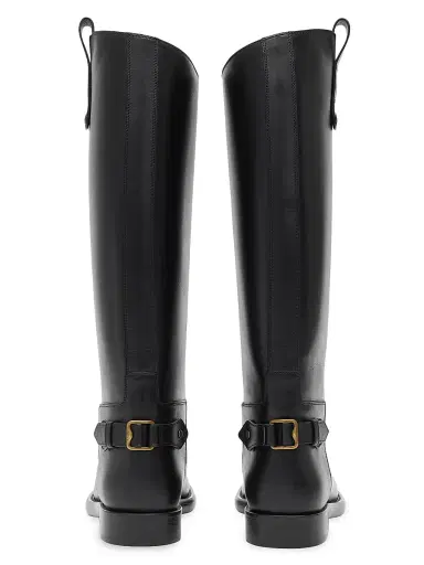 Burberry Women's Cavalier 30MM Leather Boots - Black | Thumbnail 3 Burberry Women's Cavalier 30MM Leather Boots - Black | Thumbnail 3