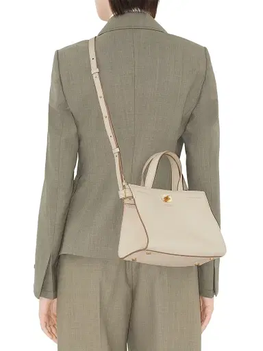 Burberry Women's Cotswolds Leather Top Handle Bag - Soap | Thumbnail 3 Burberry Women's Cotswolds Leather Top Handle Bag - Soap | Thumbnail 3