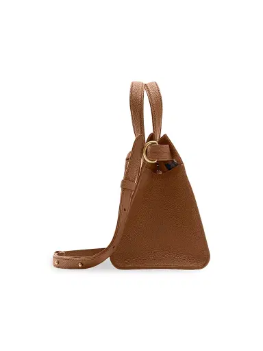 Burberry Women's Cotswolds Leather Top Handle Bag - Hazel | Thumbnail 4 Burberry Women's Cotswolds Leather Top Handle Bag - Hazel | Thumbnail 4