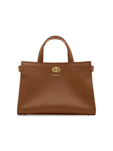 Burberry Women's Cotswolds Leather Top Handle Bag - Hazel | Thumbnail 1 Burberry Women's Cotswolds Leather Top Handle Bag - Hazel | Thumbnail 1
