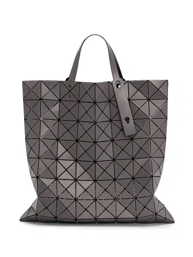 Bao Bao Issey Miyake Men's Lucent Matte Tote Bag - Charcoal Gray | Thumbnail 1 Bao Bao Issey Miyake Men's Lucent Matte Tote Bag - Charcoal Gray | Thumbnail 1