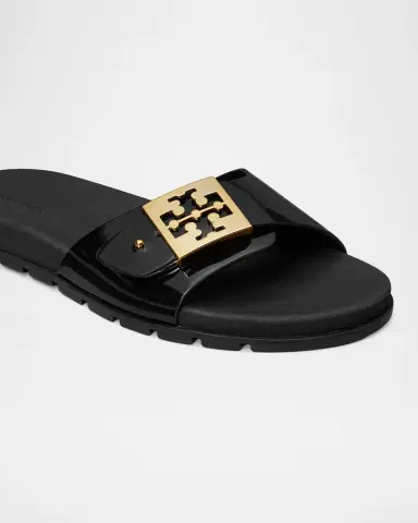 Tory Burch Glossy Buckle Slide Sandals | Thumbnail 5 Tory Burch Glossy Buckle Slide Sandals | Thumbnail 5